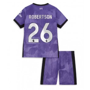 Liverpool Andrew Robertson #26 Tredjeställ Barn 2023-24 Kortärmad (+ Korta byxor)